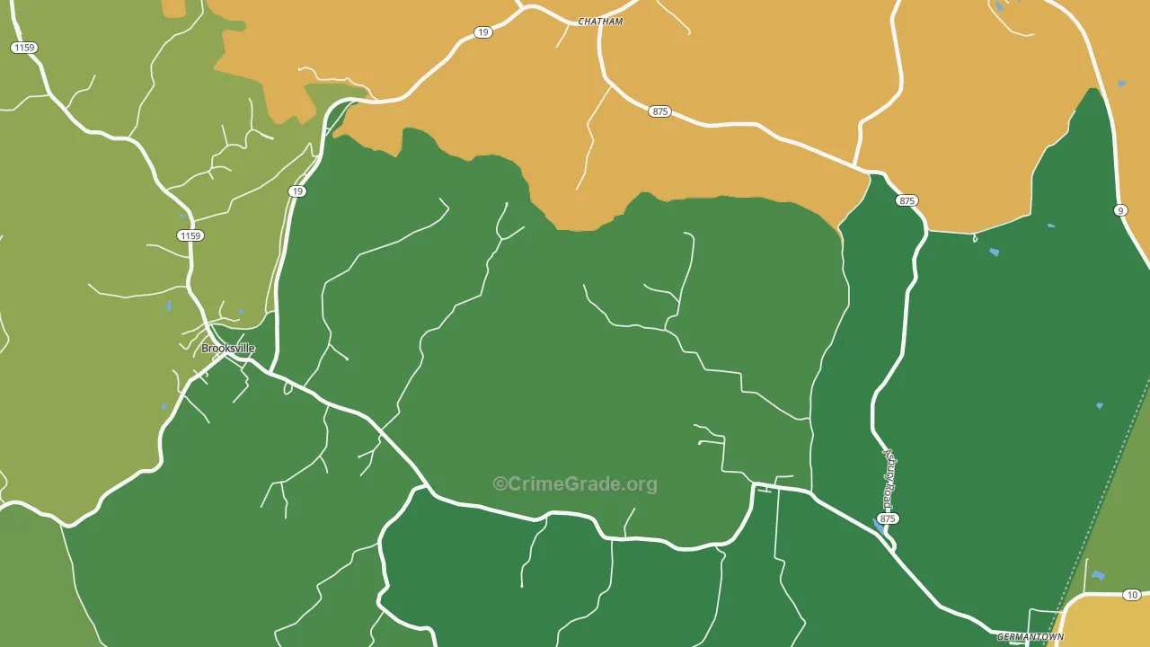 Chatham, KY Map of Vehicle Theft Rates