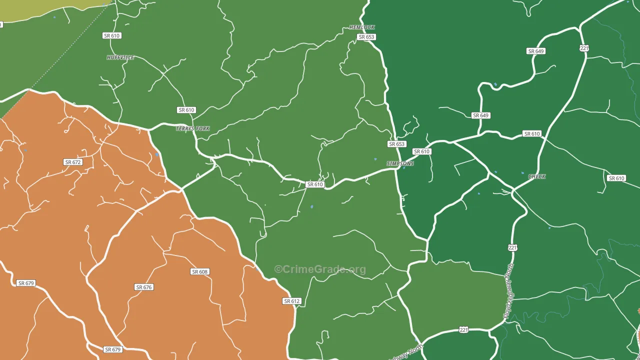 Check, VA Map of Vehicle Theft Rates