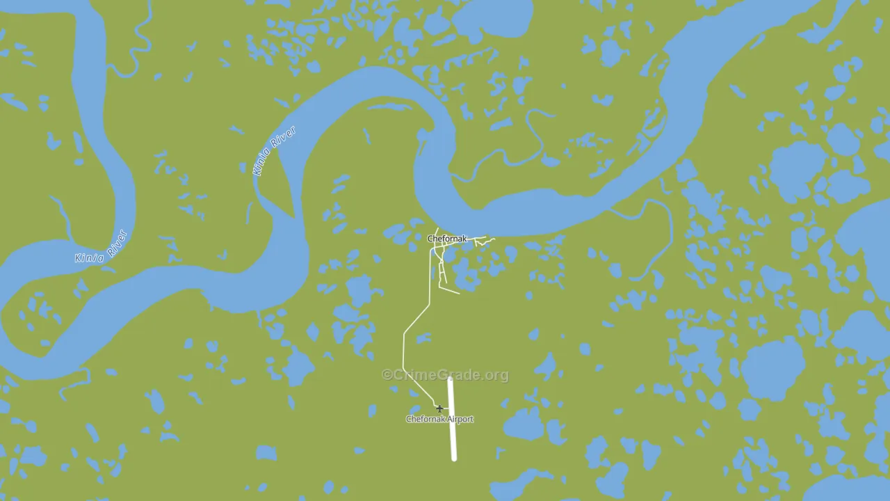 Chefornak, AK Map of Vehicle Theft Rates