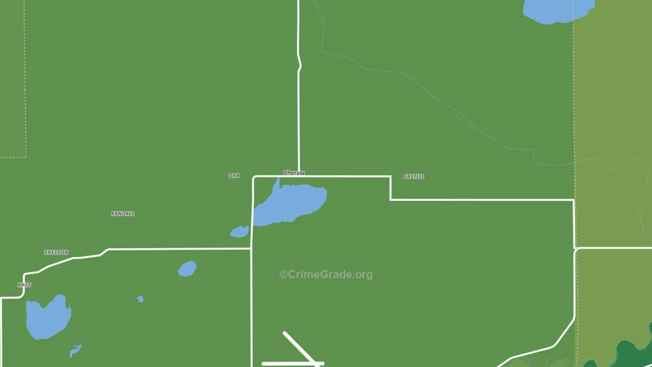 Cheraw, CO Map of Vehicle Theft Rates