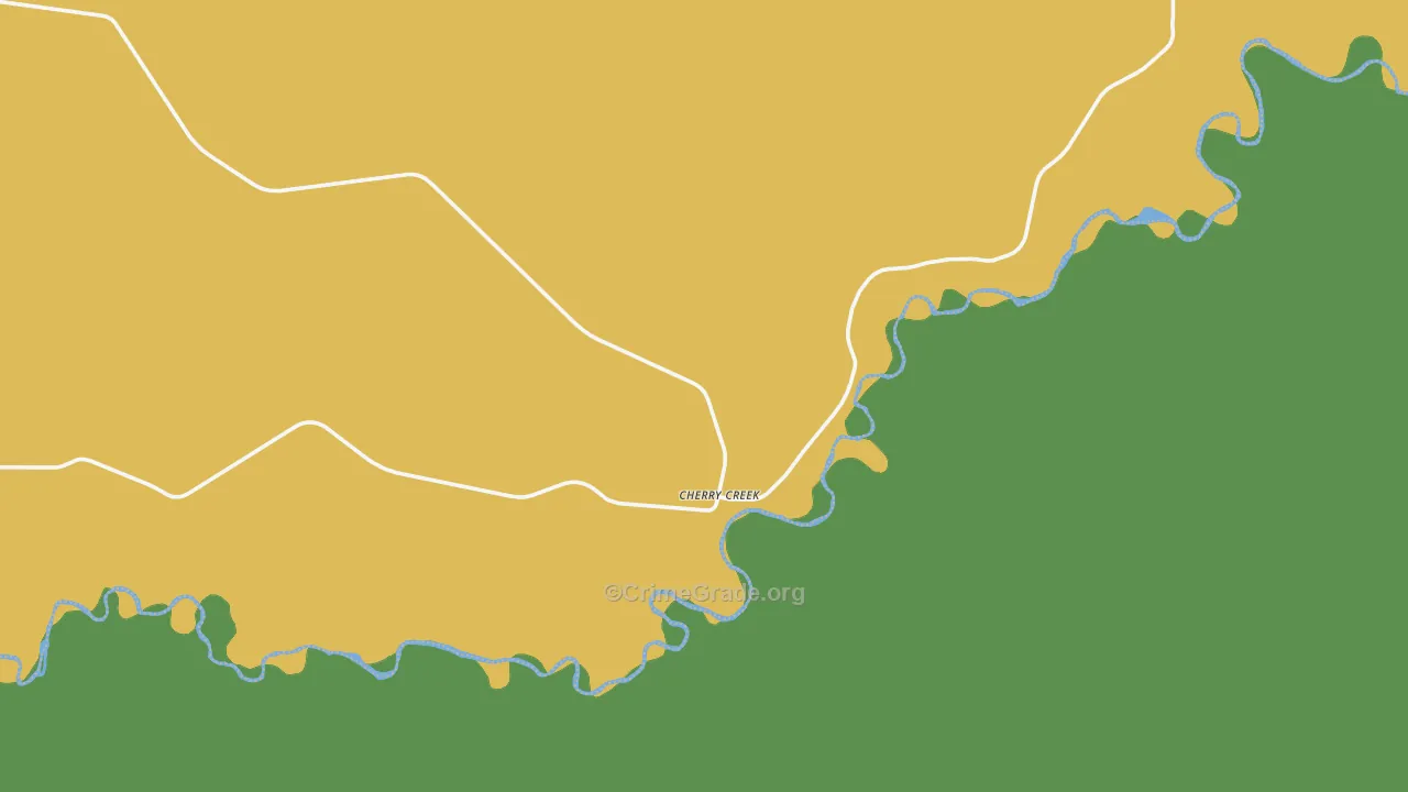 Cherry Creek, SD Map of Vehicle Theft Rates