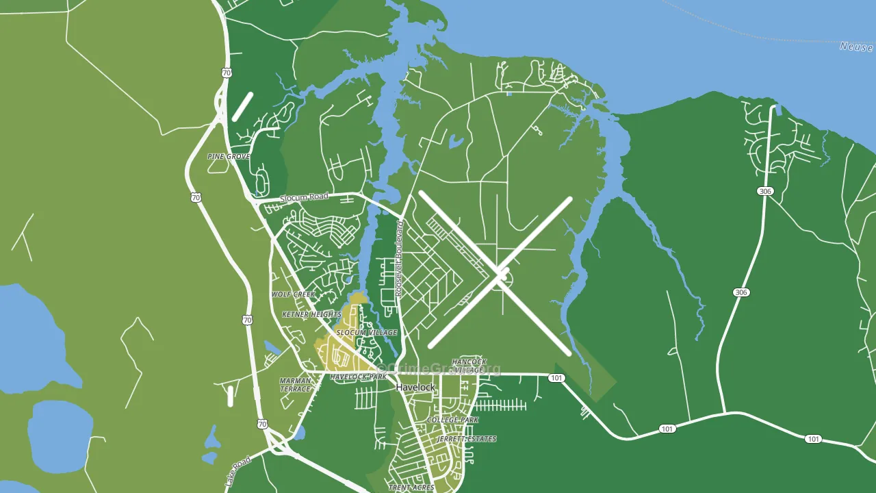 Cherry Point, NC Map of Vehicle Theft Rates