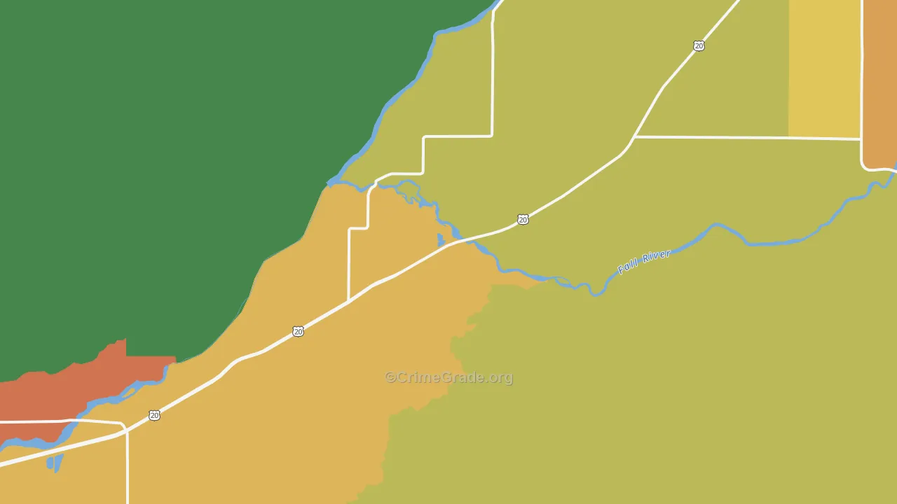 Chester, ID Map of Vehicle Theft Rates