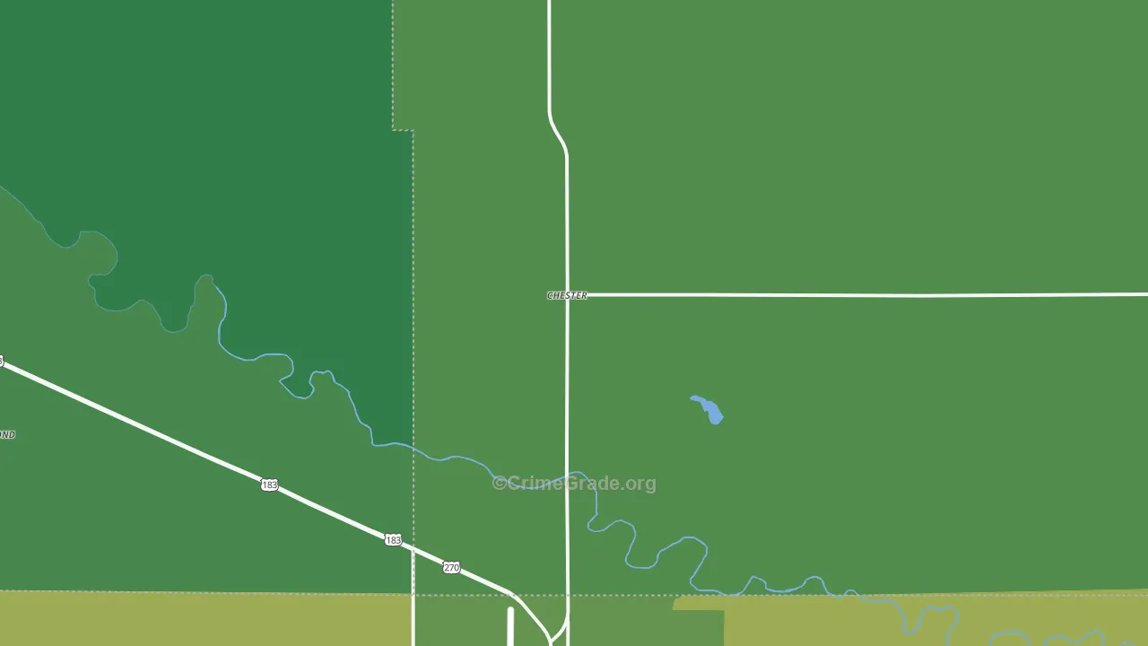 Chester, OK Map of Vehicle Theft Rates