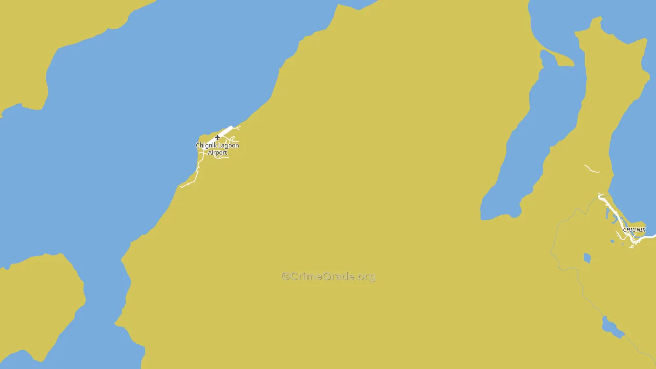 Chignik Lagoon, AK Map of Vehicle Theft Rates