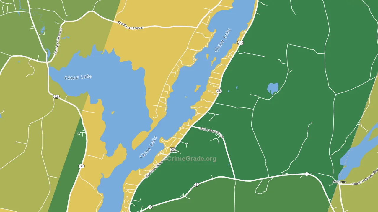 China, ME Map of Vehicle Theft Rates