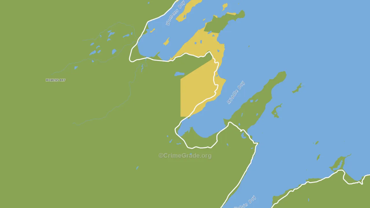 Chiniak, AK Map of Vehicle Theft Rates