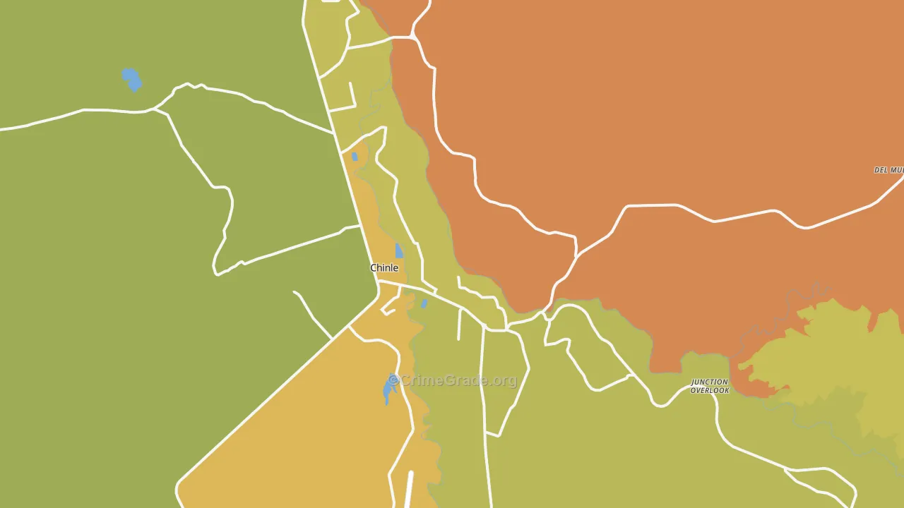 Chinle, AZ Map of Vehicle Theft Rates