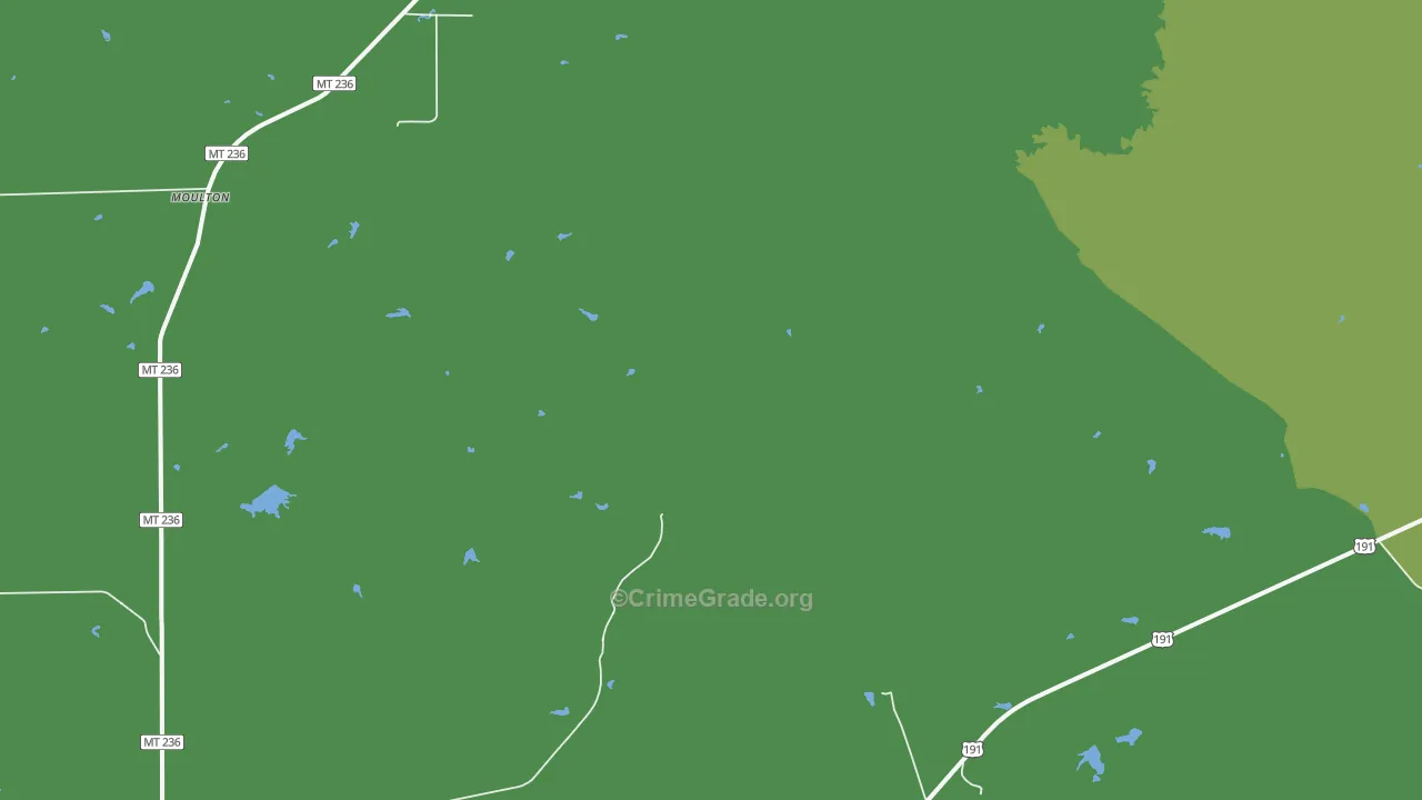 Christina, MT Map of Vehicle Theft Rates