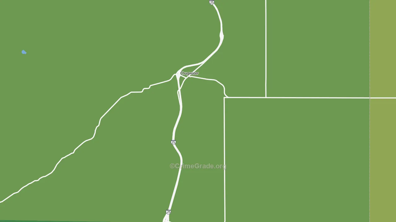 Chugwater, WY Map of Vehicle Theft Rates