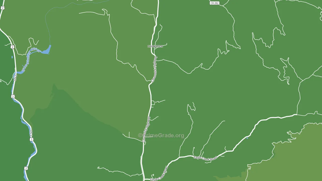 Chumstick, WA Map of Vehicle Theft Rates