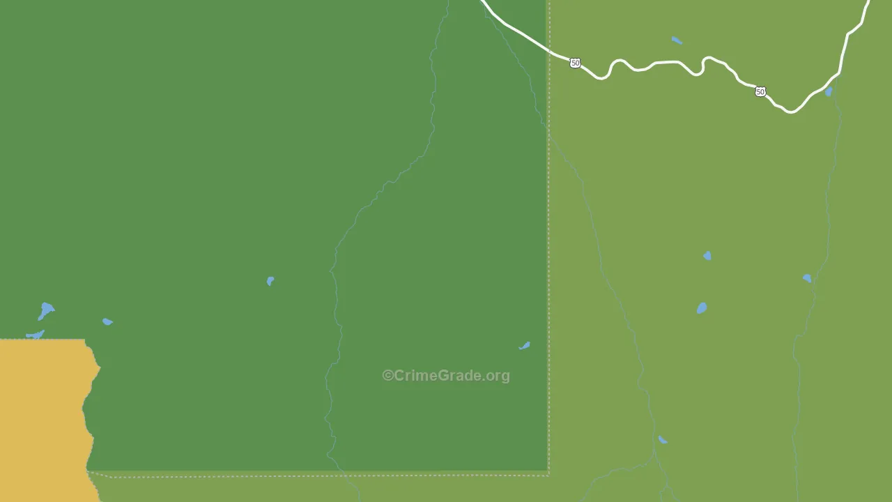Cimarron, CO Map of Vehicle Theft Rates