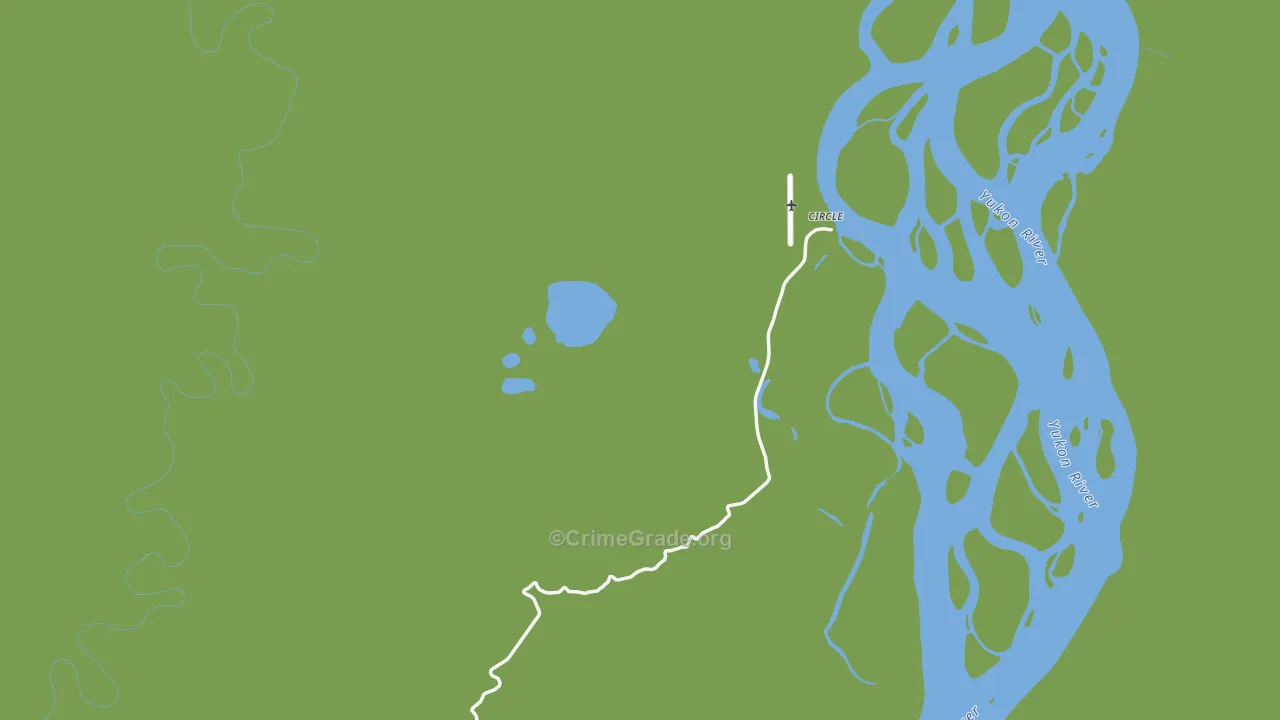 Circle, AK Map of Vehicle Theft Rates