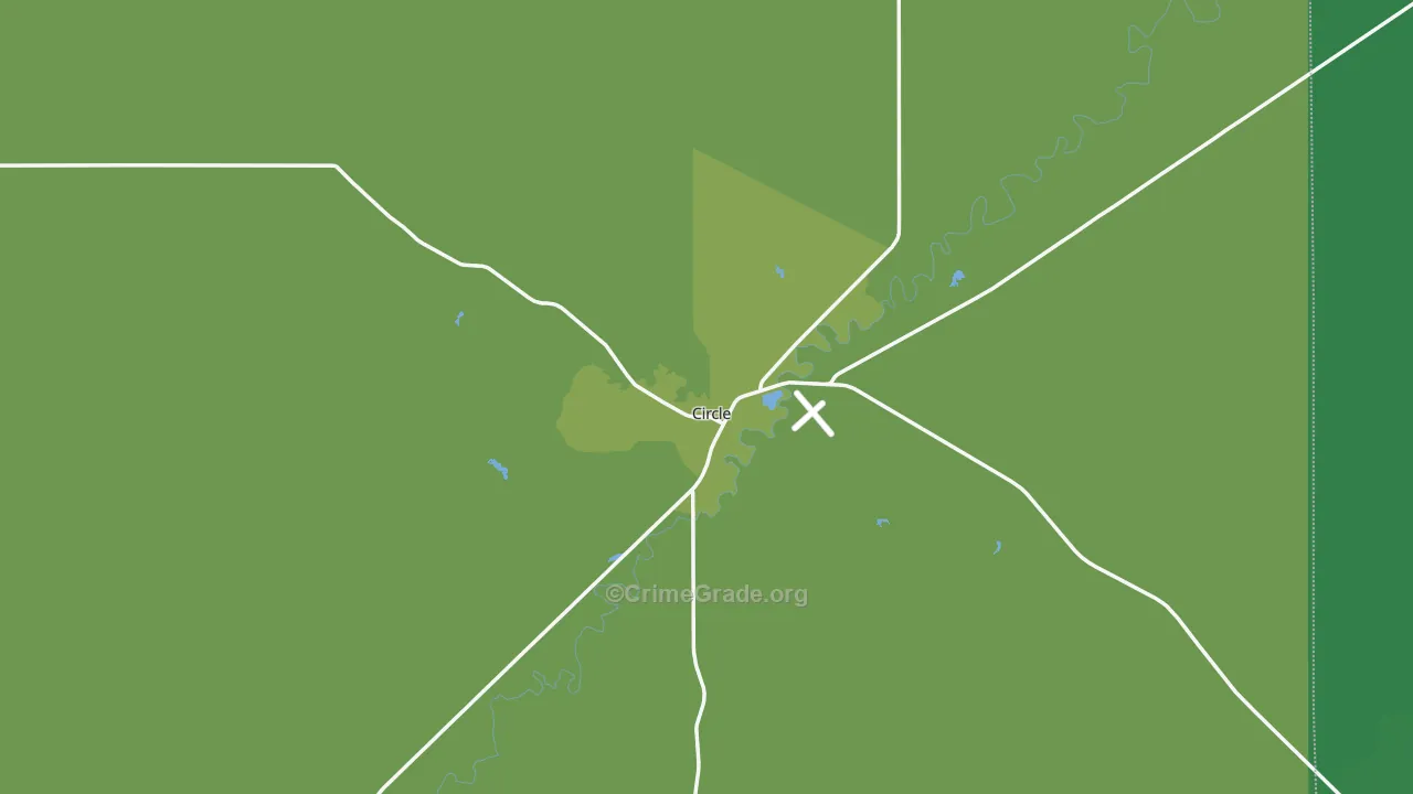 Circle, MT Map of Vehicle Theft Rates