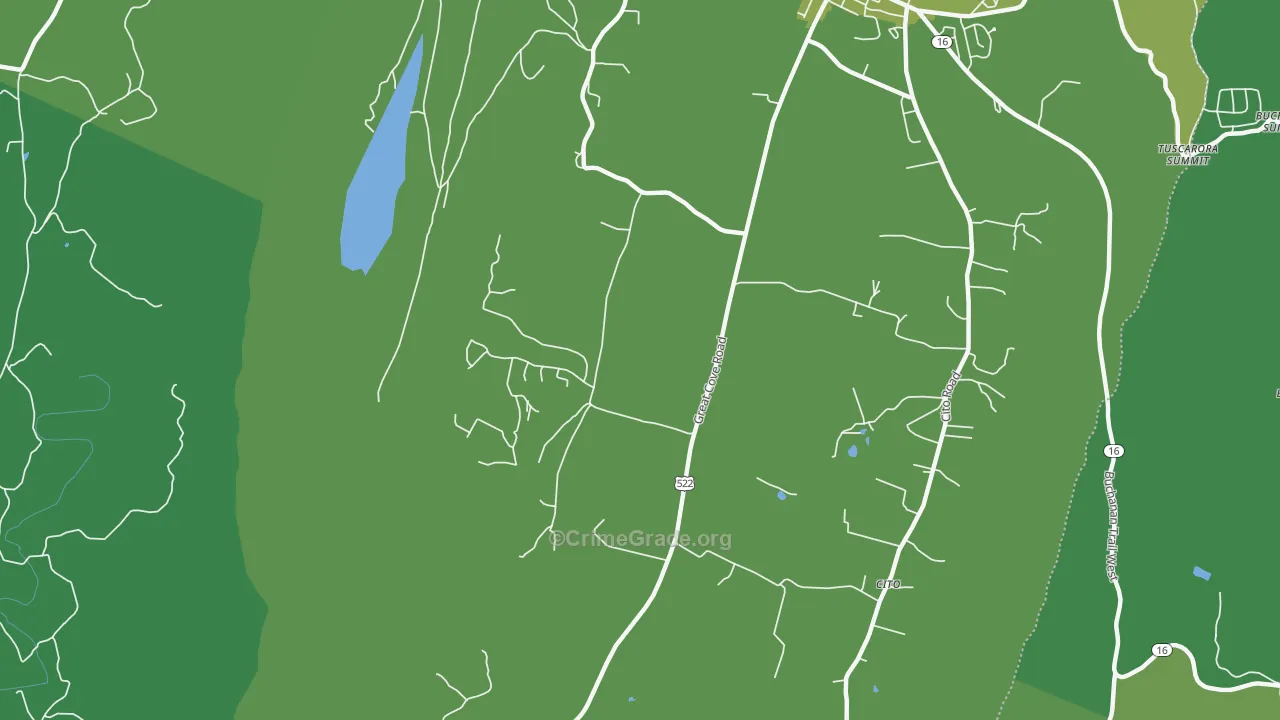 Cito, PA Map of Vehicle Theft Rates