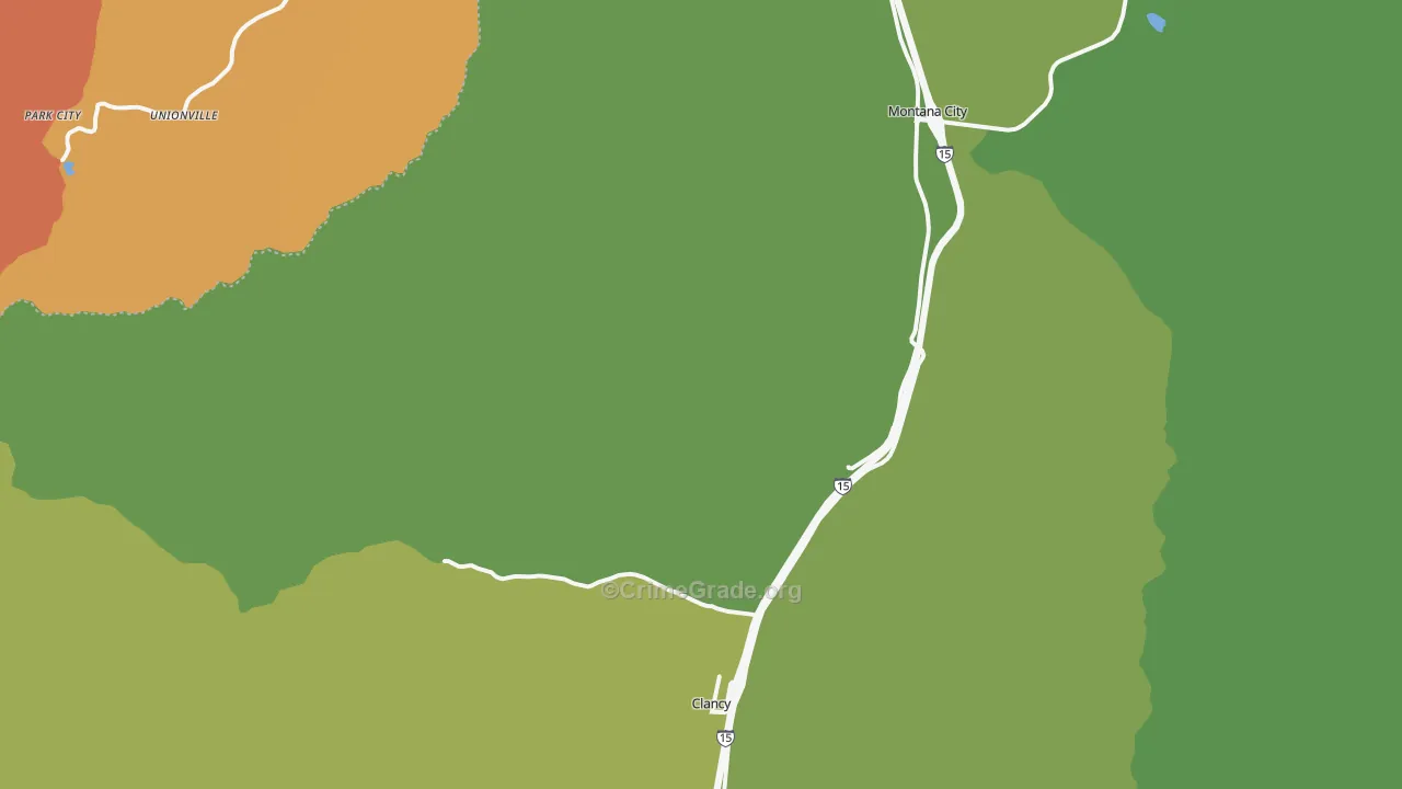 Clancy, MT Map of Vehicle Theft Rates