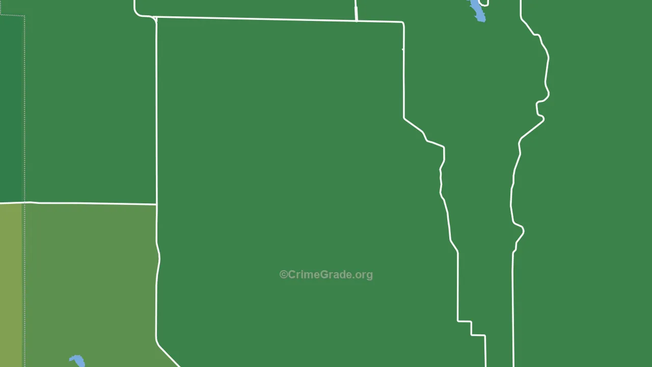 Clark County, KS Map of Vehicle Theft Rates