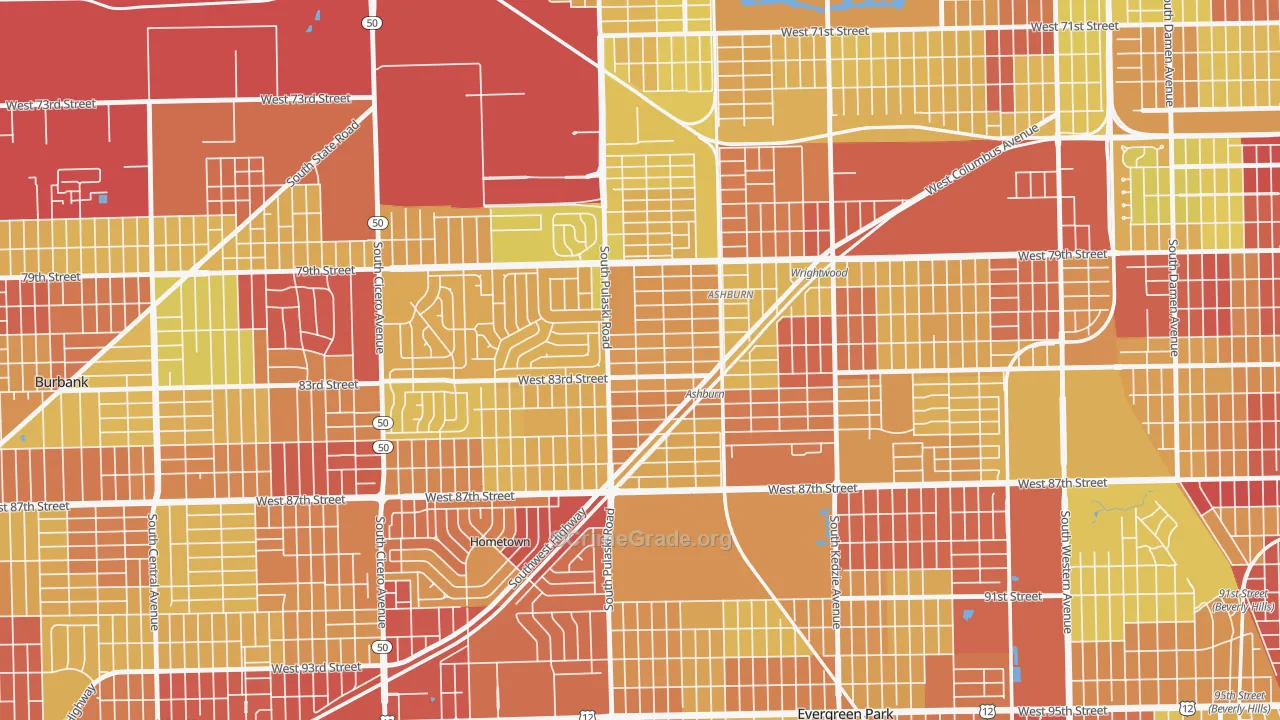 Clarkdale, Chicago, IL Map of Vehicle Theft Rates