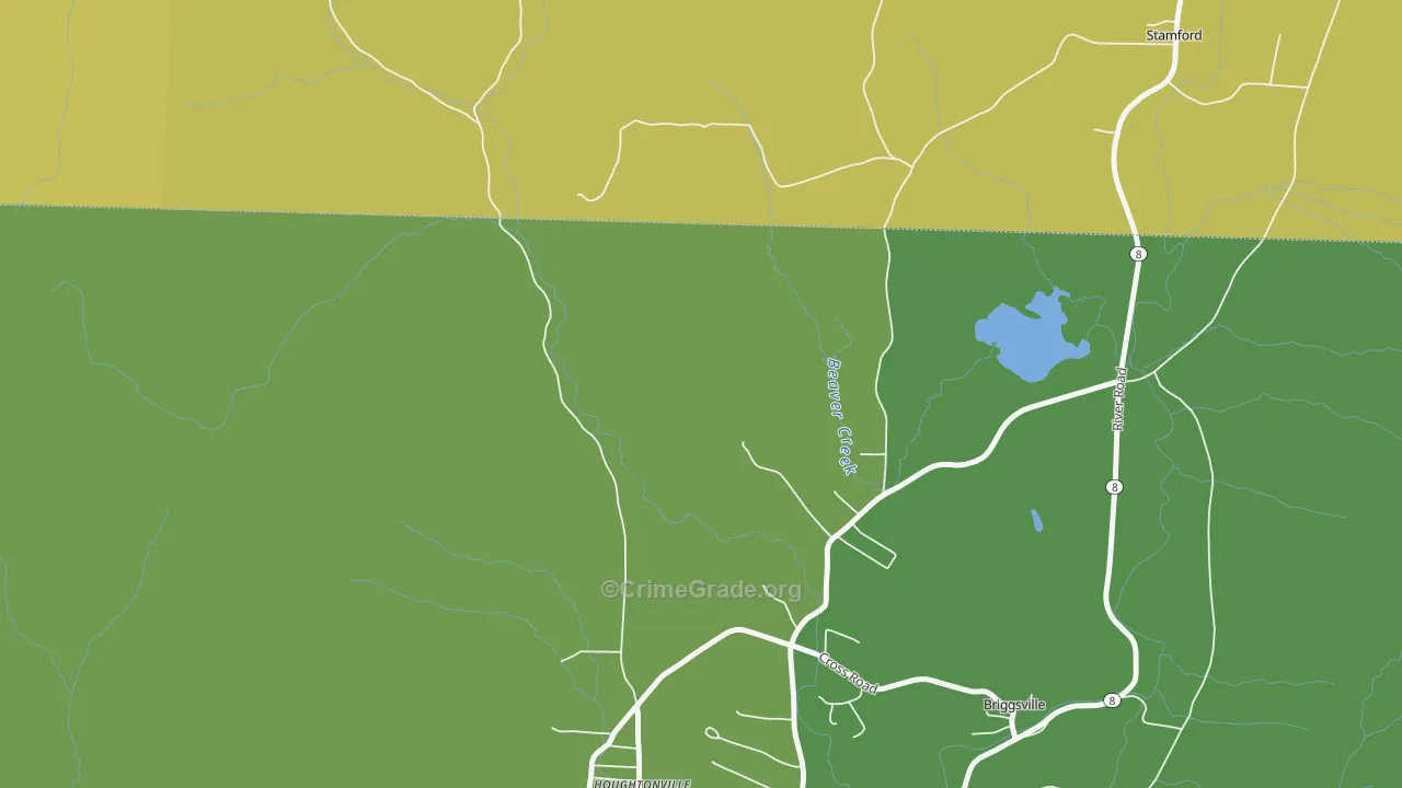 Clarksburg, MA Map of Vehicle Theft Rates