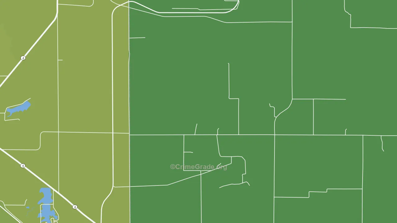 Clarmin, IL Map of Vehicle Theft Rates