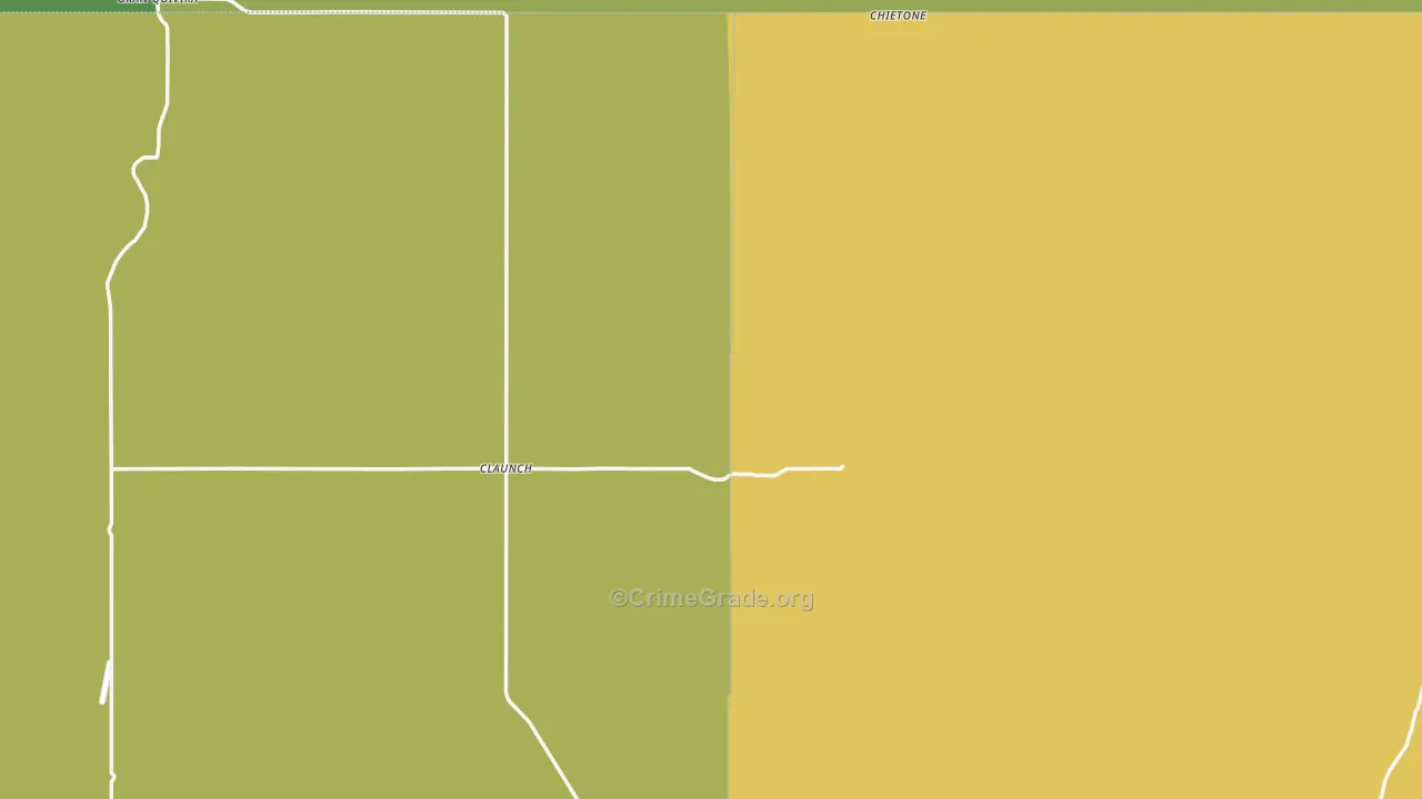 Claunch, NM Map of Vehicle Theft Rates