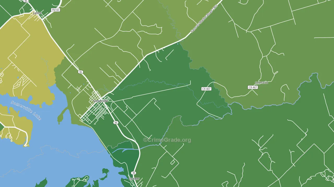 Clay, TX Map of Vehicle Theft Rates