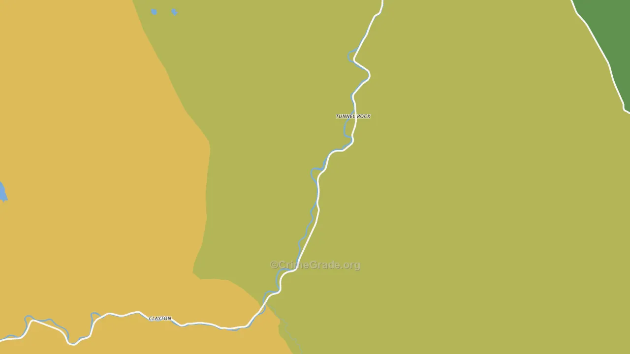 Clayton, ID Map of Vehicle Theft Rates