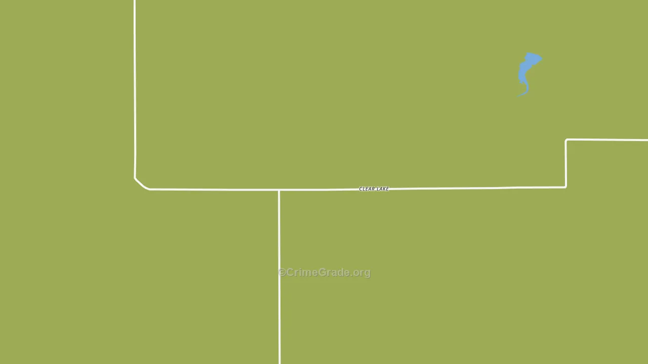 Clear Lake, OK Map of Vehicle Theft Rates