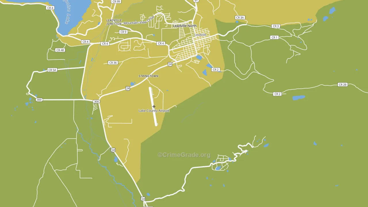 Climax, CO Map of Vehicle Theft Rates