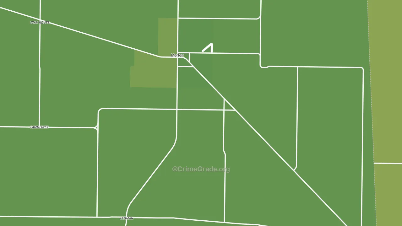 Cochran County, TX Map of Vehicle Theft Rates