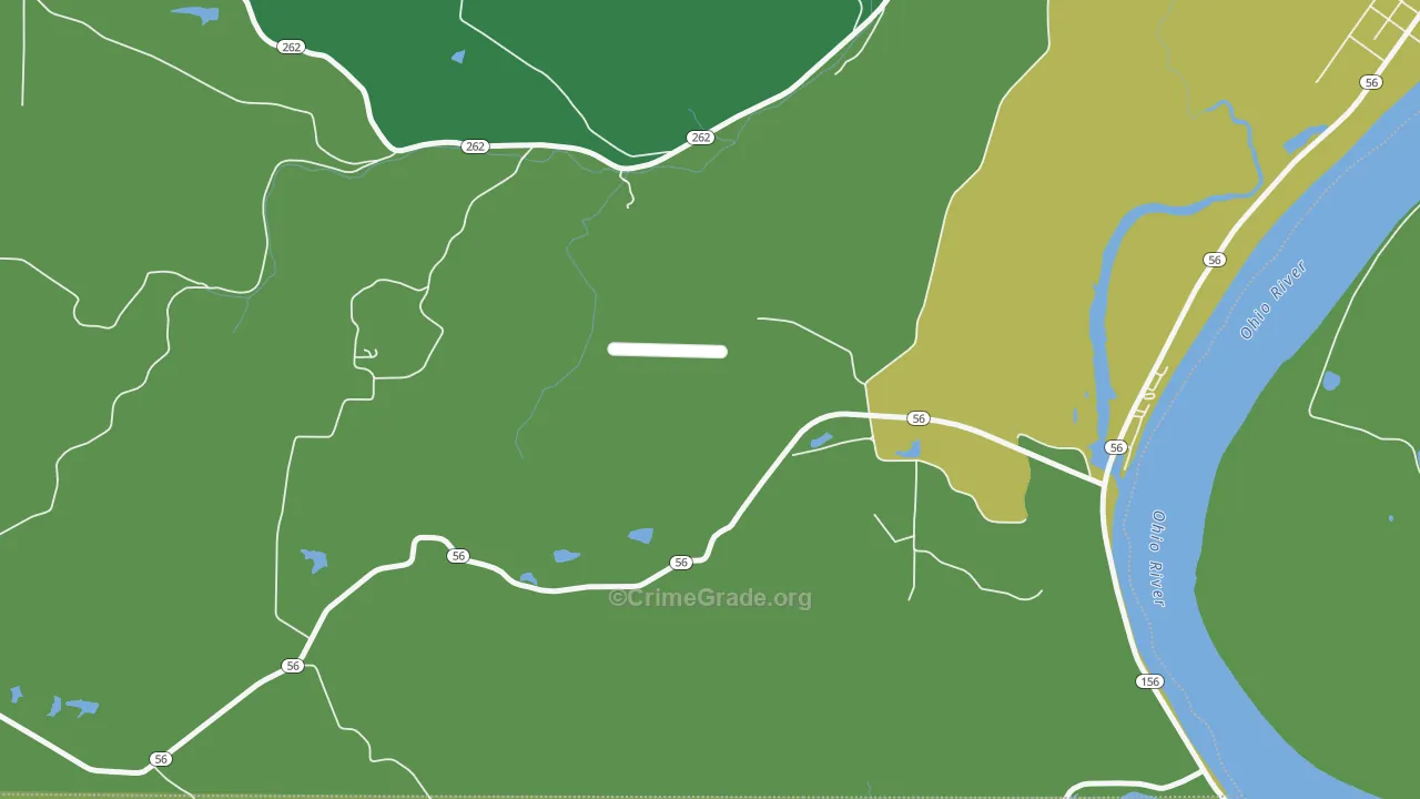 Cofield Corner, IN Map of Vehicle Theft Rates