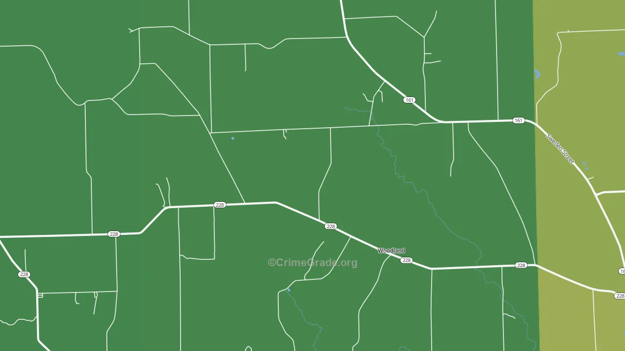 Colby, ME Map of Vehicle Theft Rates