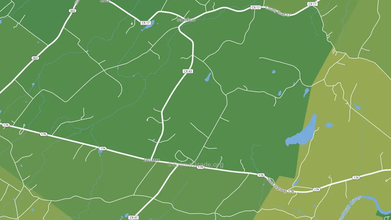 Collabar, NY Map of Vehicle Theft Rates
