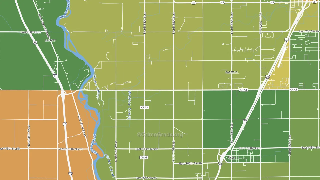 Coltman, ID Map of Vehicle Theft Rates