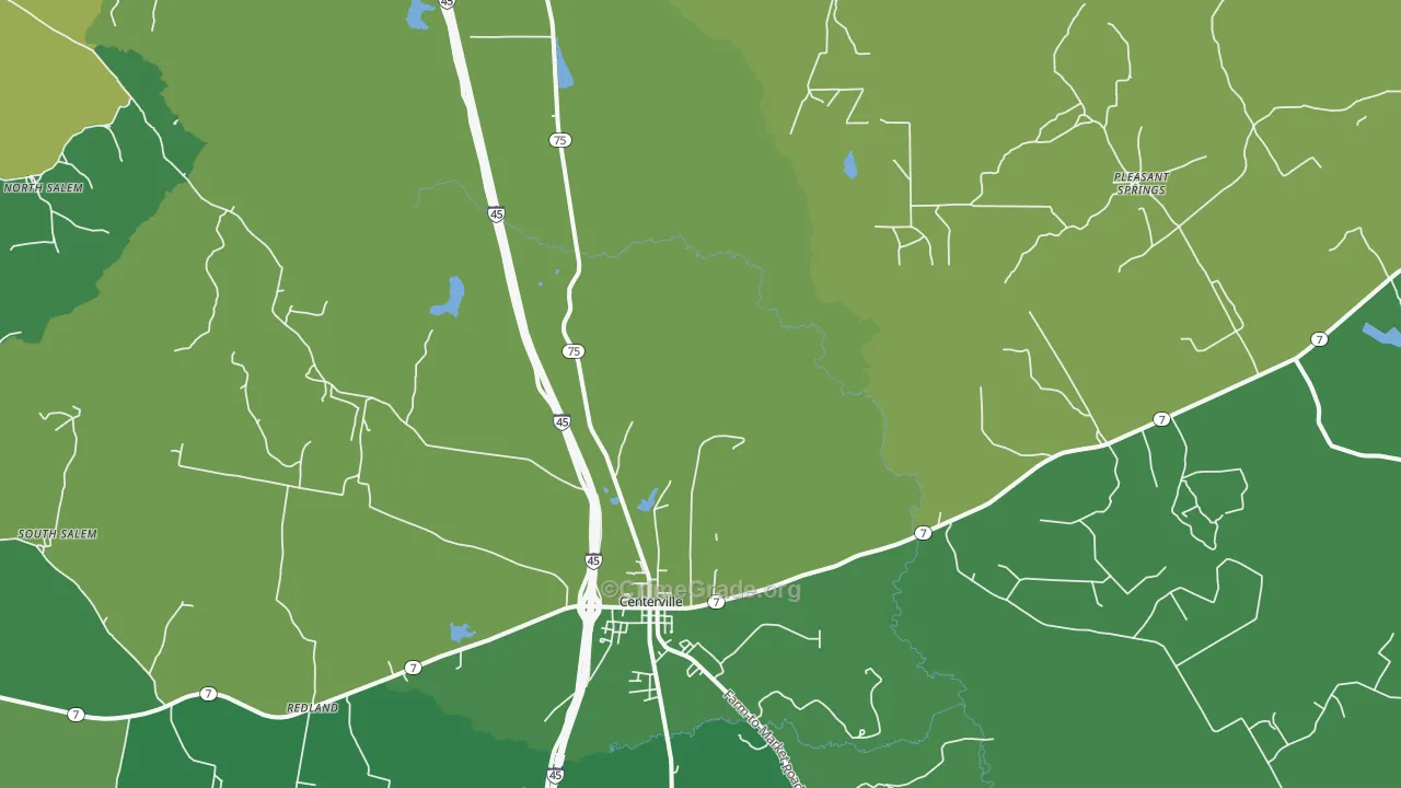 Concord, TX Map of Vehicle Theft Rates