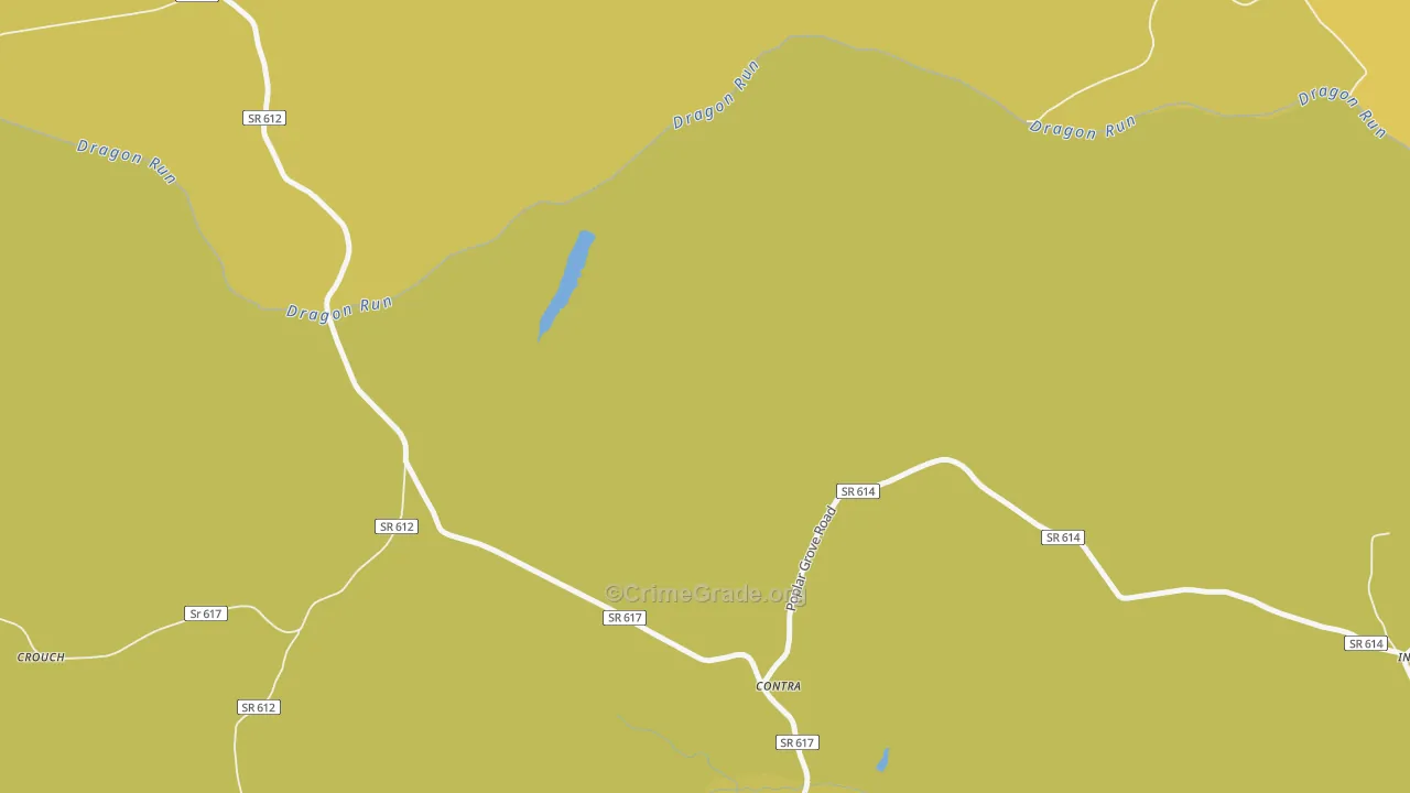 Contra, VA Map of Vehicle Theft Rates