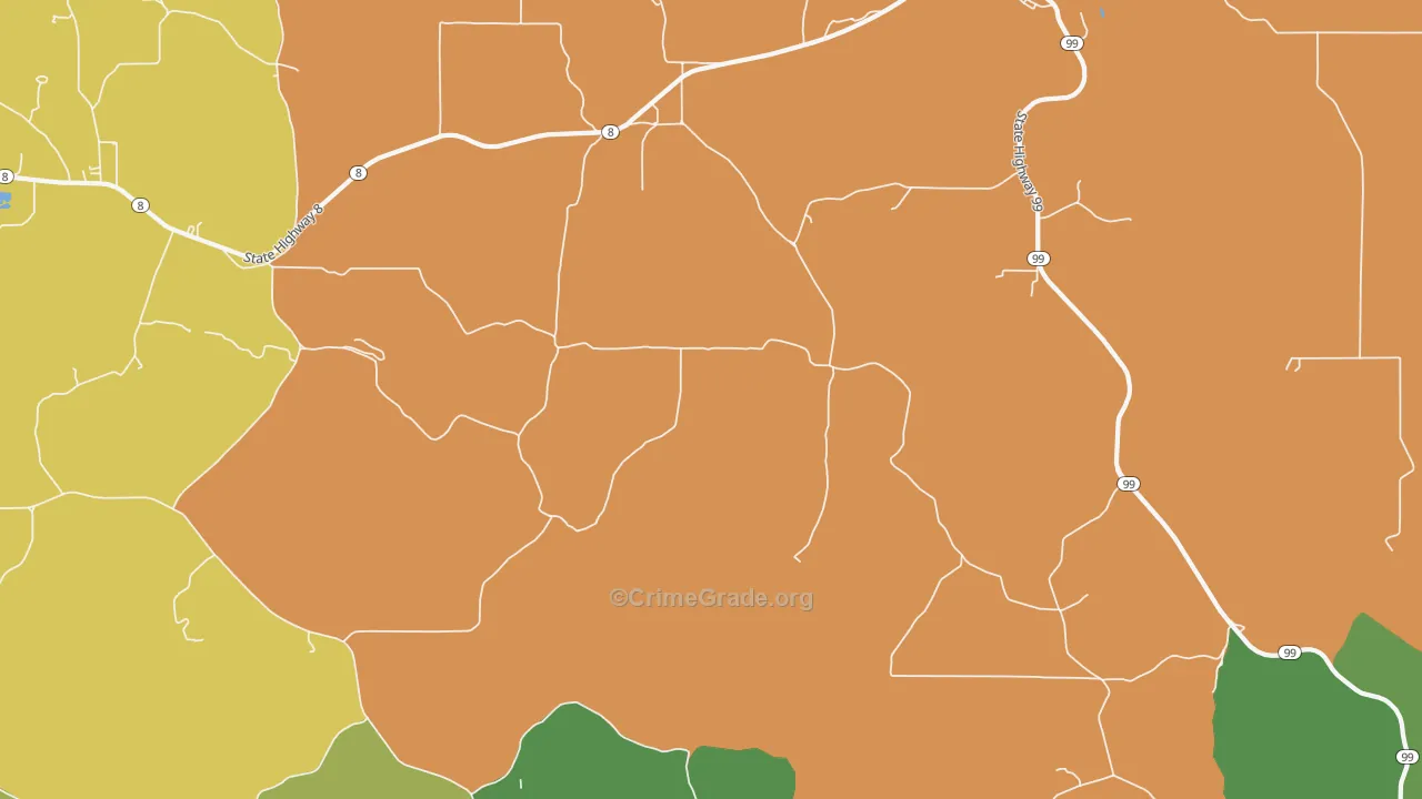 Cornwall, ID Map of Vehicle Theft Rates