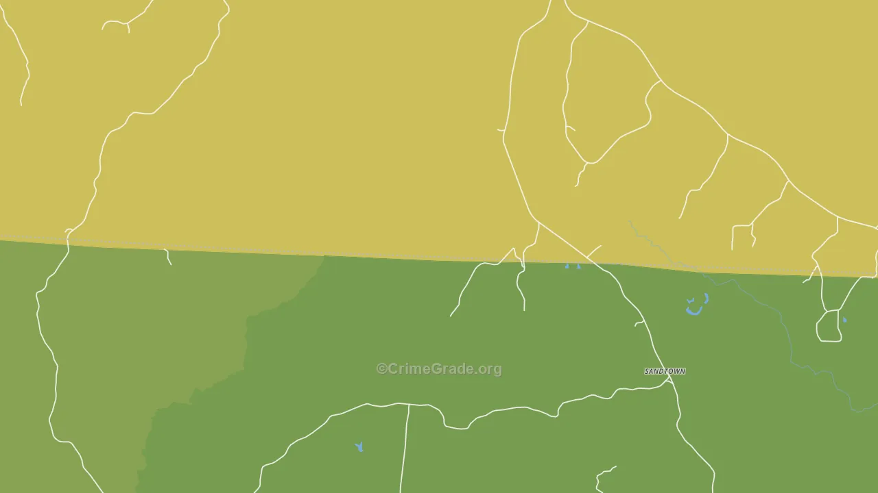 Corona, AL Map of Vehicle Theft Rates
