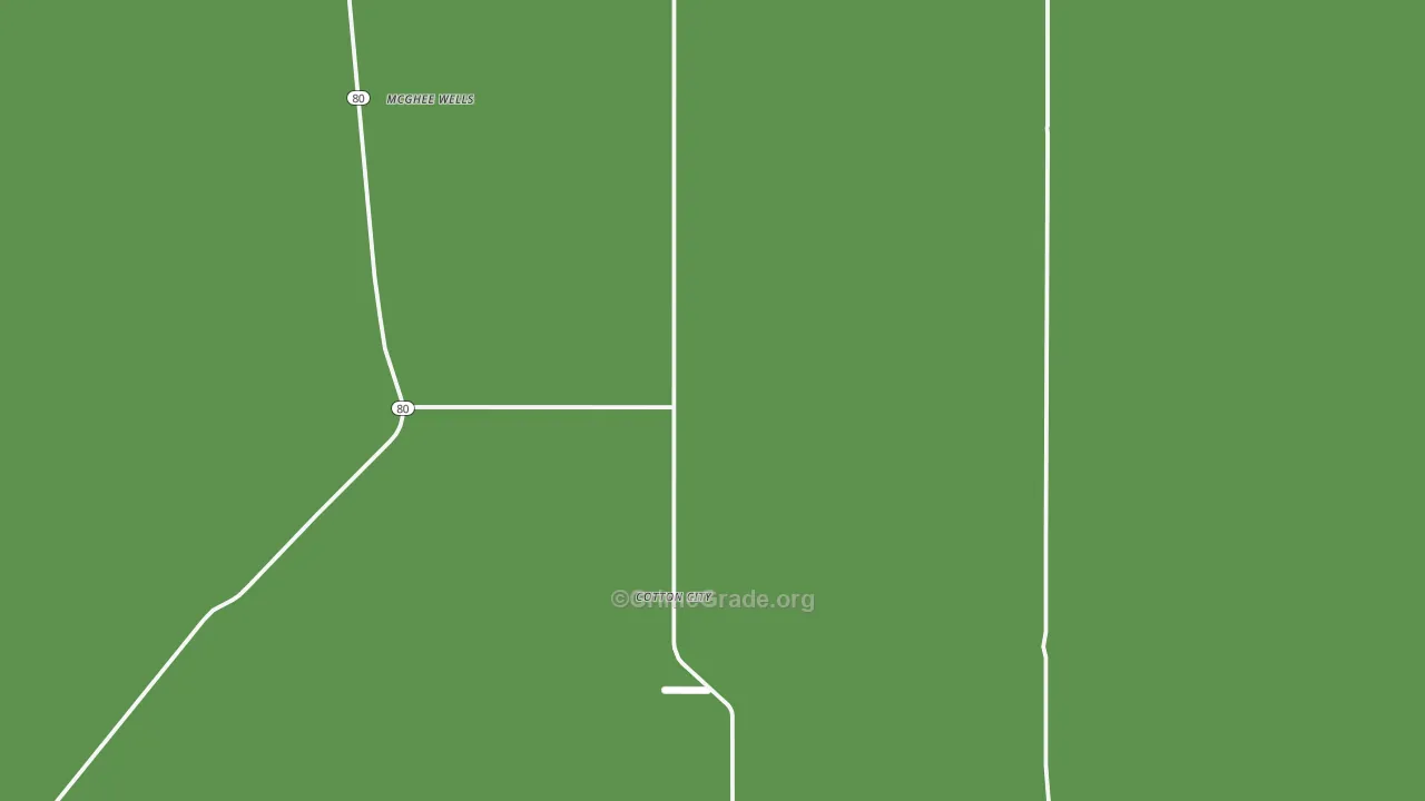 Cotton City, NM Map of Vehicle Theft Rates