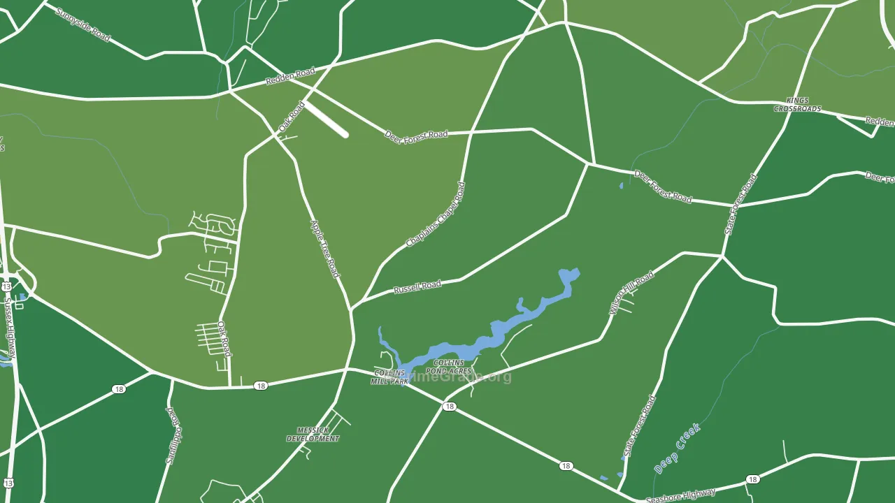 Coverdale Crossroads, DE Map of Vehicle Theft Rates