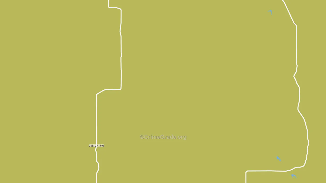 Creighton, SD Map of Vehicle Theft Rates