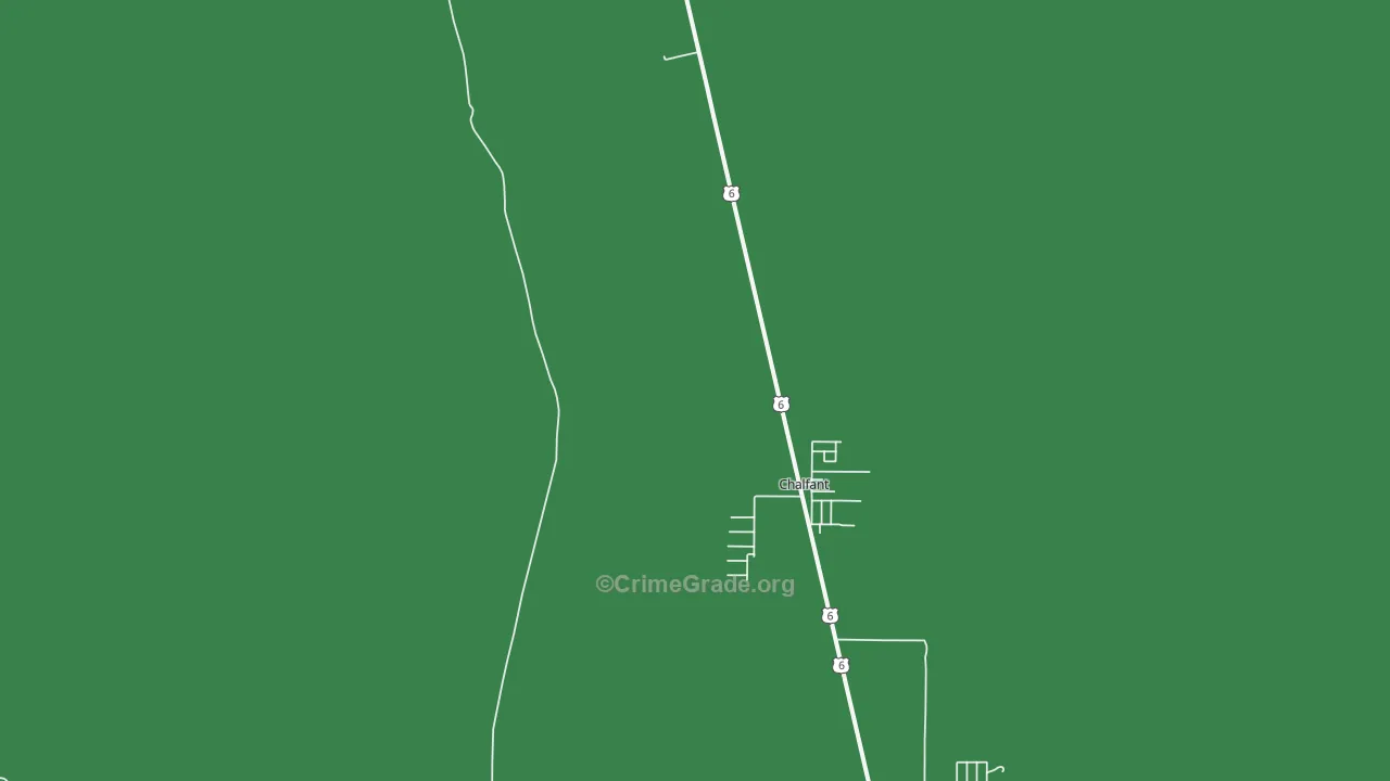 Crestview, CA Map of Vehicle Theft Rates