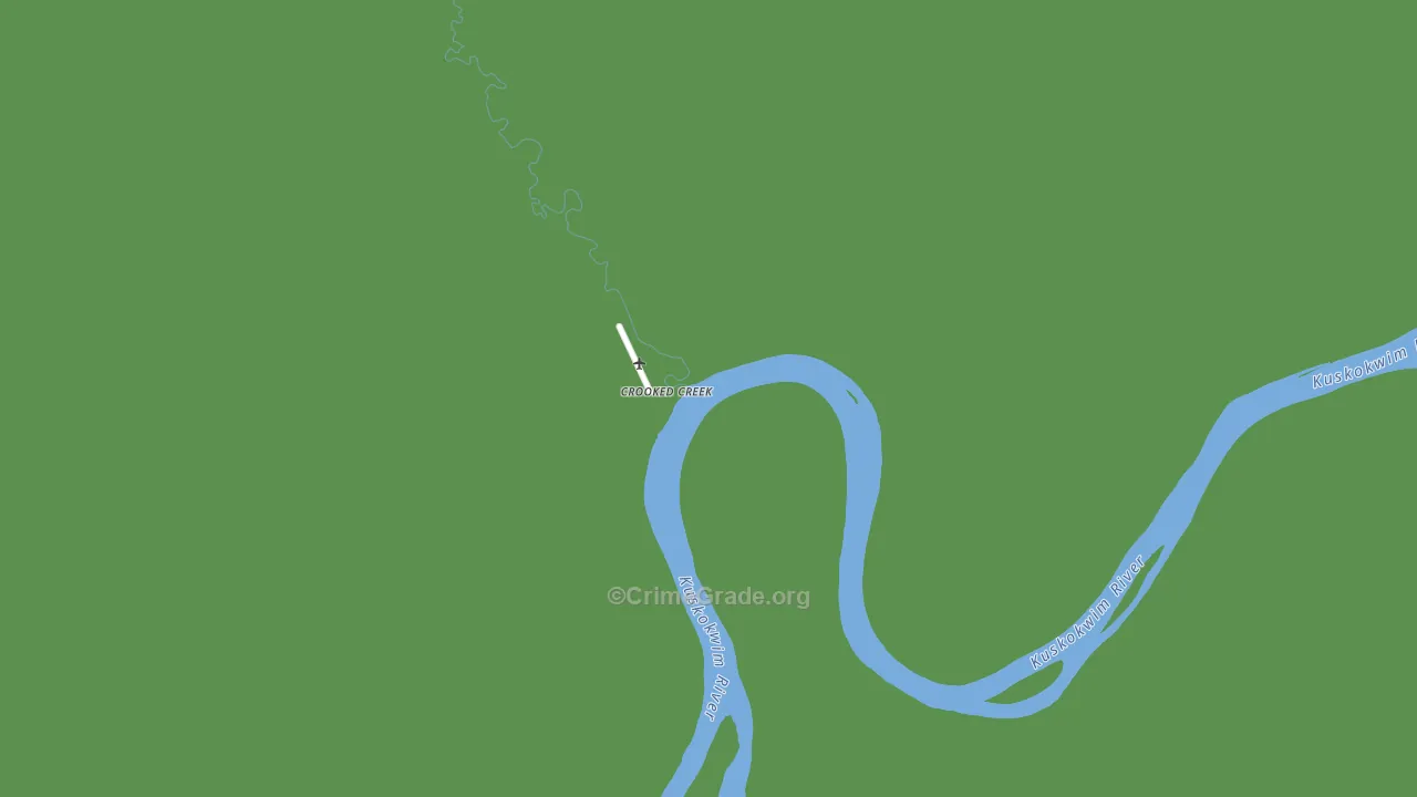 Crooked Creek, AK Map of Vehicle Theft Rates