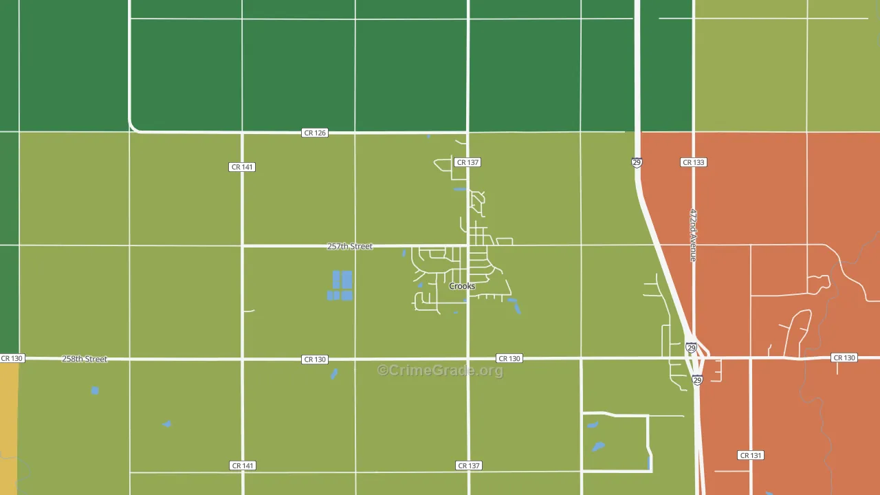 Crooks, SD Map of Vehicle Theft Rates