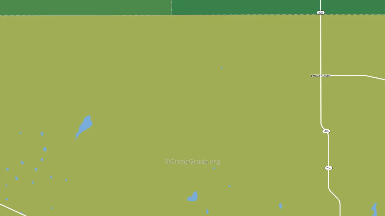 Crossroads, NM Map of Vehicle Theft Rates
