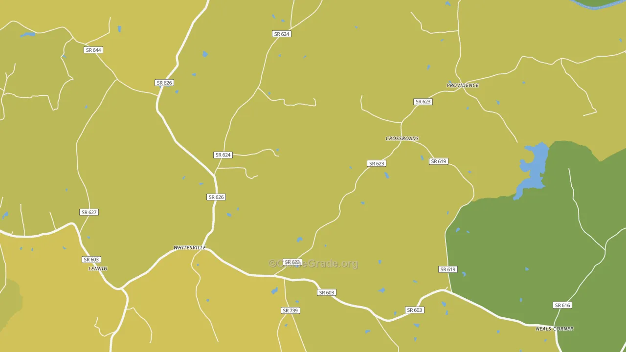 Crossroads, VA Map of Vehicle Theft Rates
