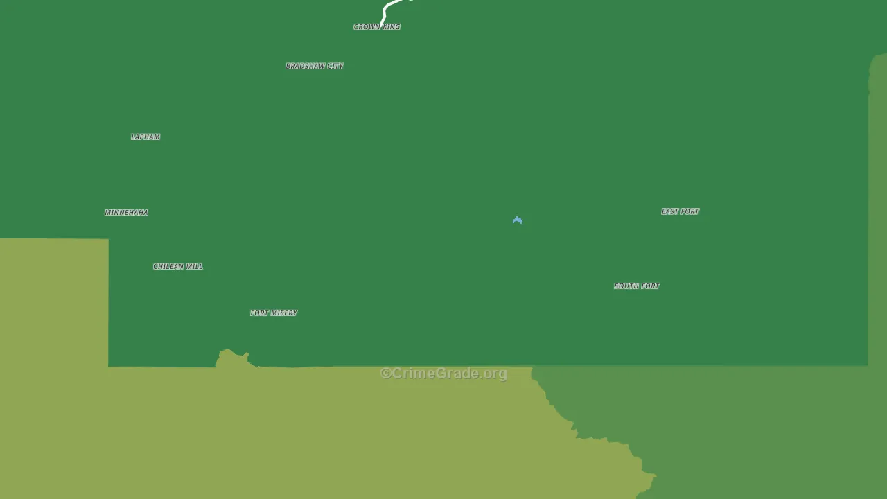 Crown King, AZ Map of Vehicle Theft Rates