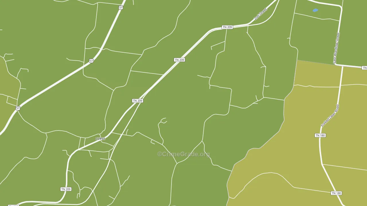 Curve, TN Map of Vehicle Theft Rates