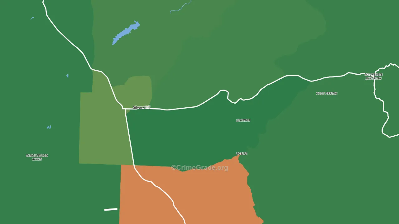 Custer County, CO Map of Vehicle Theft Rates