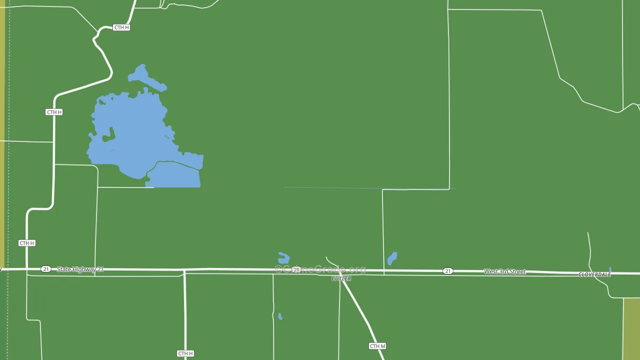 Cutler, WI Map of Vehicle Theft Rates